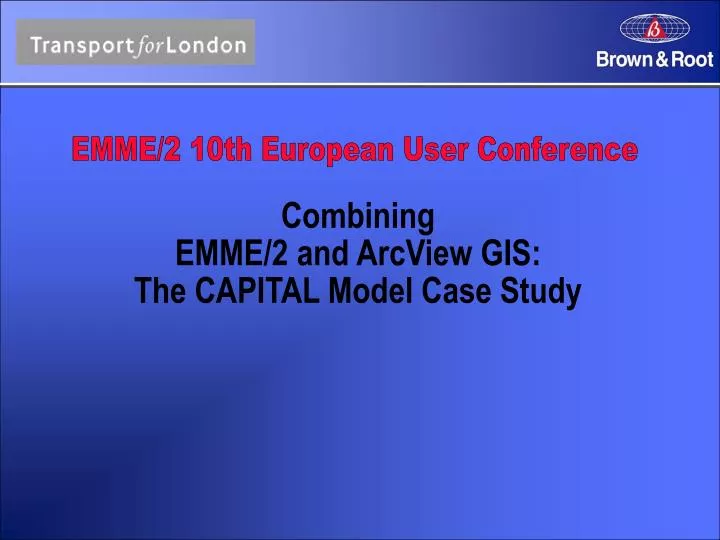combining emme 2 and arcview gis the capital model case study