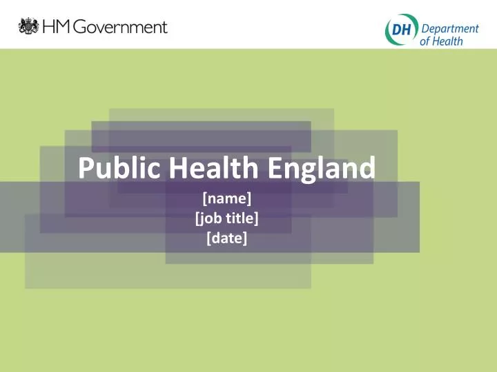 public health england name job title date