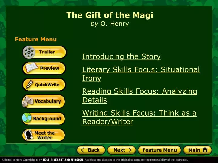 the gift of the magi by o henry