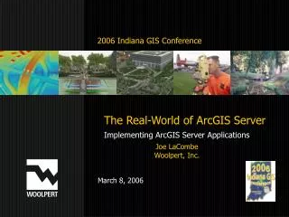 The Real-World of ArcGIS Server Implementing ArcGIS Server Applications