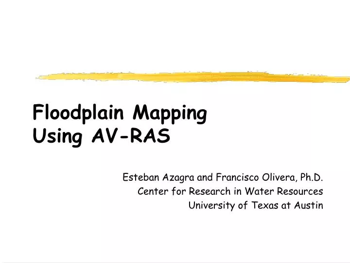 floodplain mapping using av ras