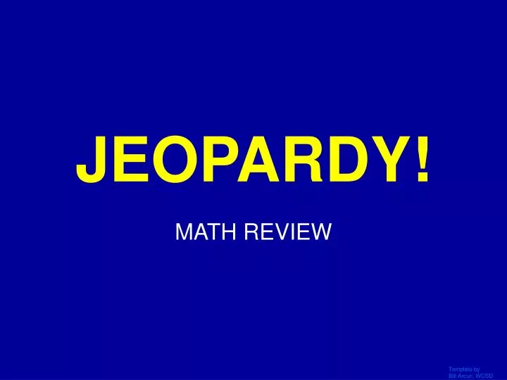 jeopardy