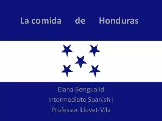 La comida de Honduras