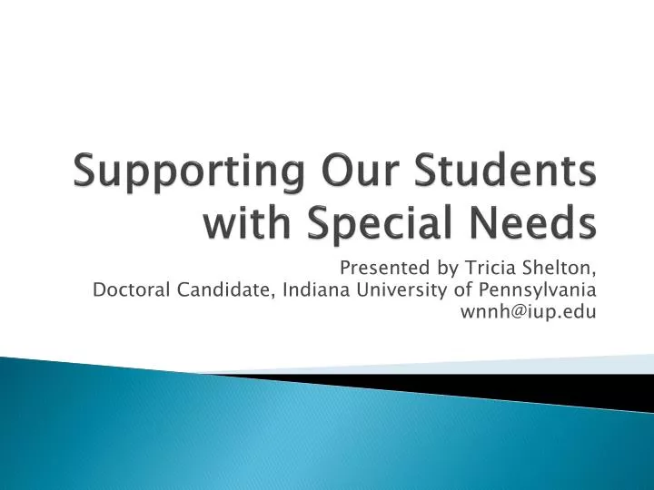supporting our students with special needs