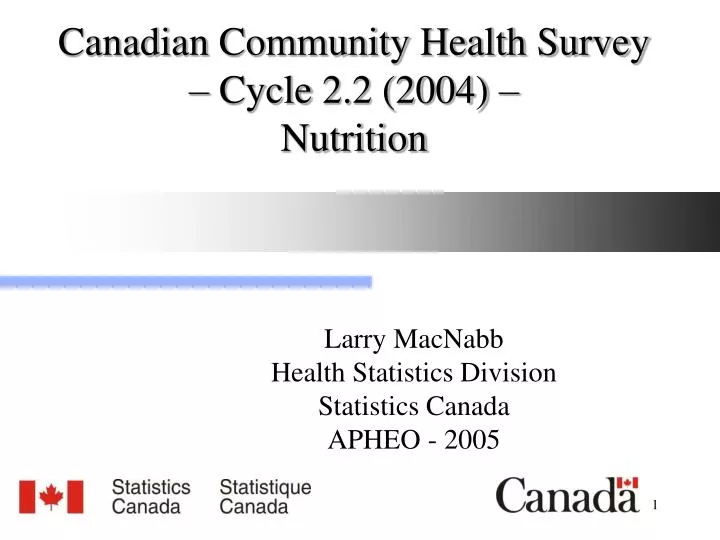 canadian community health survey cycle 2 2 2004 nutrition