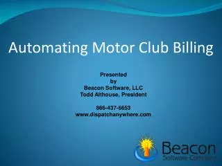 Automating Motor Club Billing