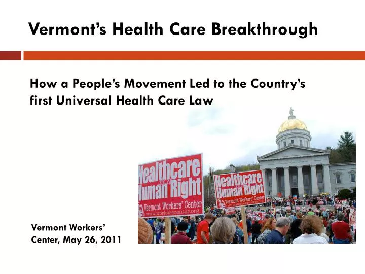 vermont s health care breakthrough