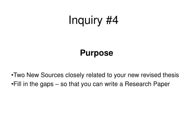 inquiry 4