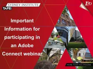 Important Information for participating in an Adobe Connect webinar