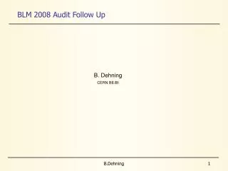 BLM 2008 Audit Follow Up