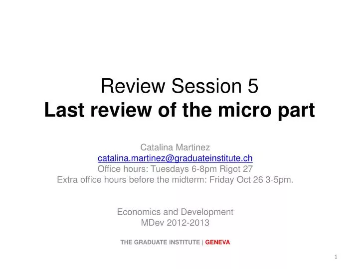 review session 5 last review of the micro part
