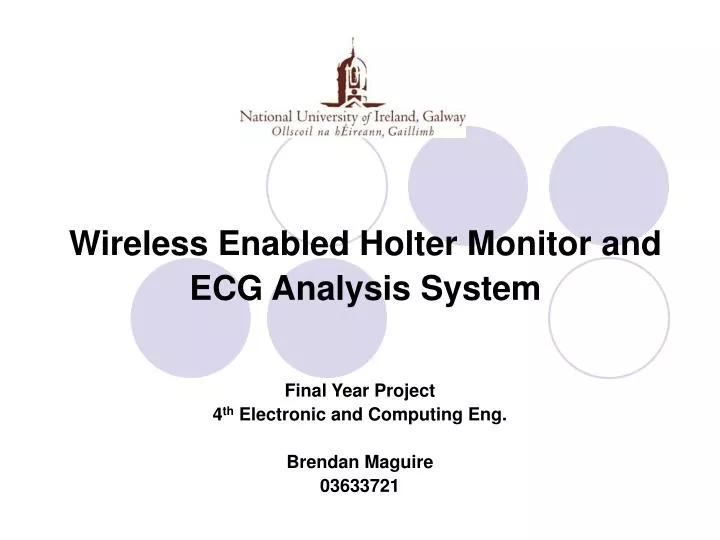 wireless enabled holter monitor and ecg analysis system