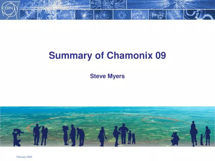 summary of chamonix 09 steve myers