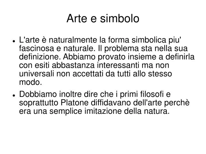 arte e simbolo