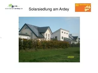 Solarsiedlung am Ardey