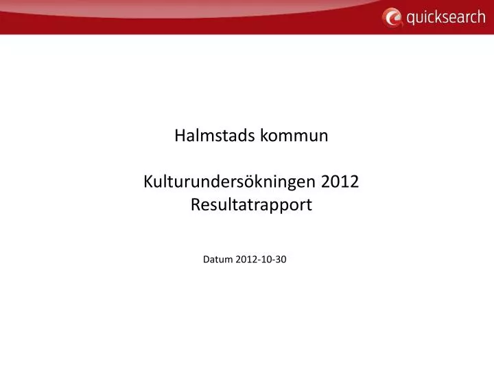 halmstads kommun kulturunders kningen 2012 resultatrapport