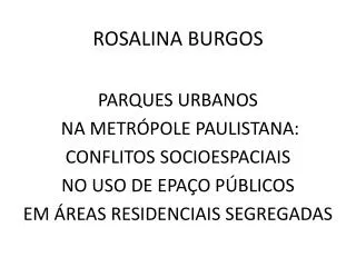 ROSALINA BURGOS