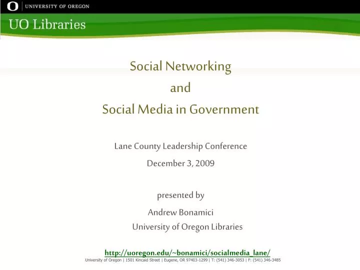 social networking and social media in government