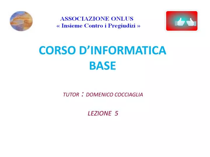 corso d informatica base