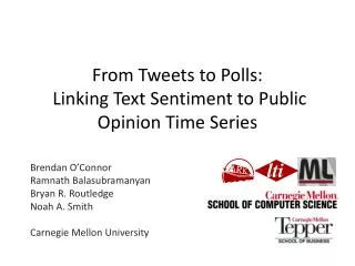 From Tweets to Polls: Linking Text Sentiment to Public Opinion Time Series