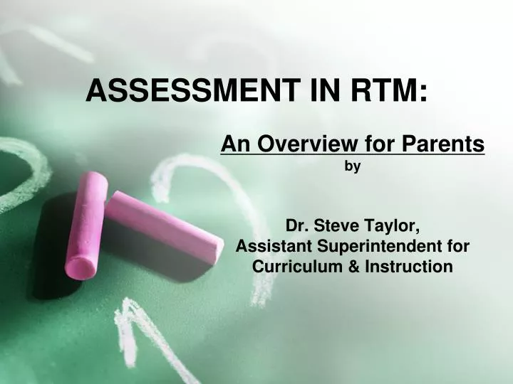 assessment in rtm