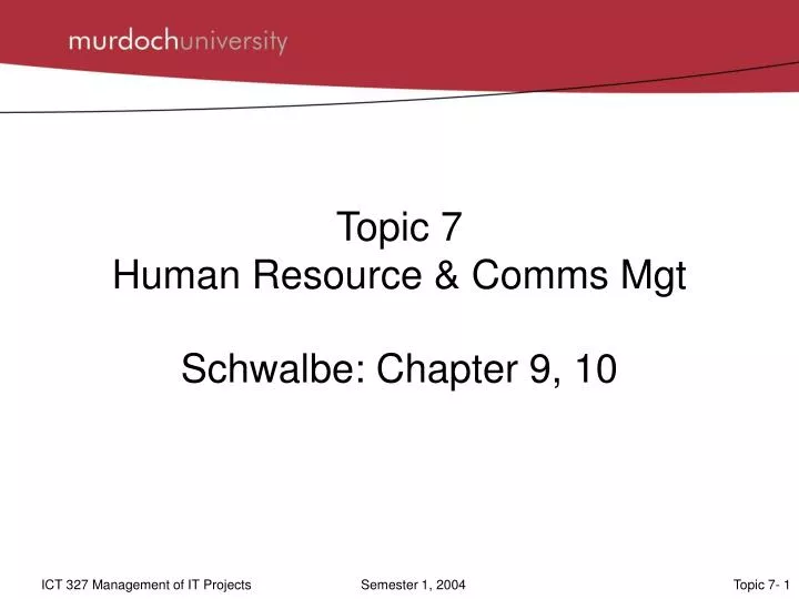 topic 7 human resource comms mgt