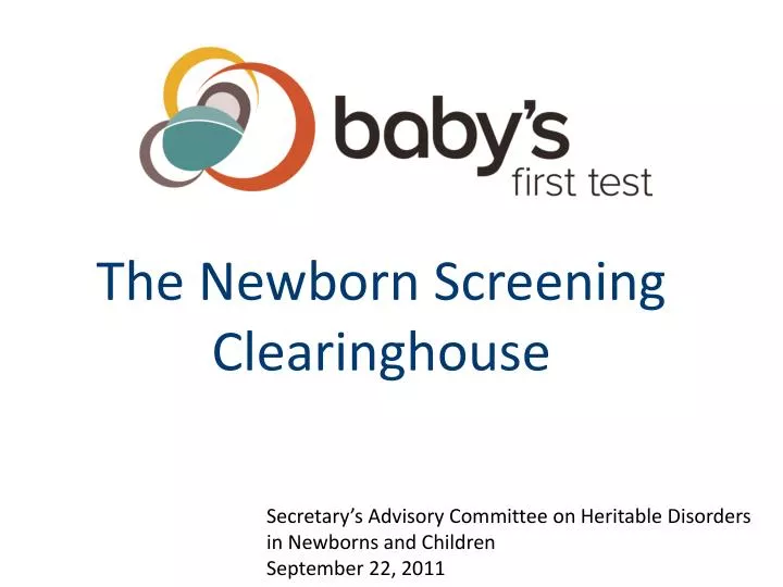 the newborn screening clearinghouse