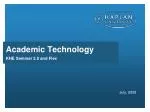 Academic Technology - slide 1