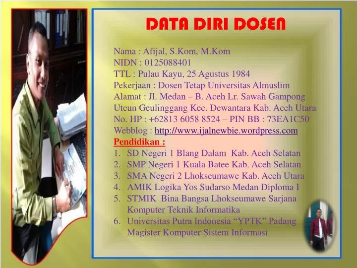 data diri dosen