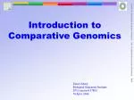 Introduction to Comparative Genomics - slide 1