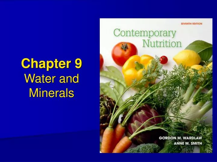 chapter 9 water and minerals