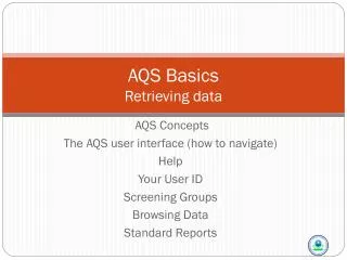 AQS Basics Retrieving data