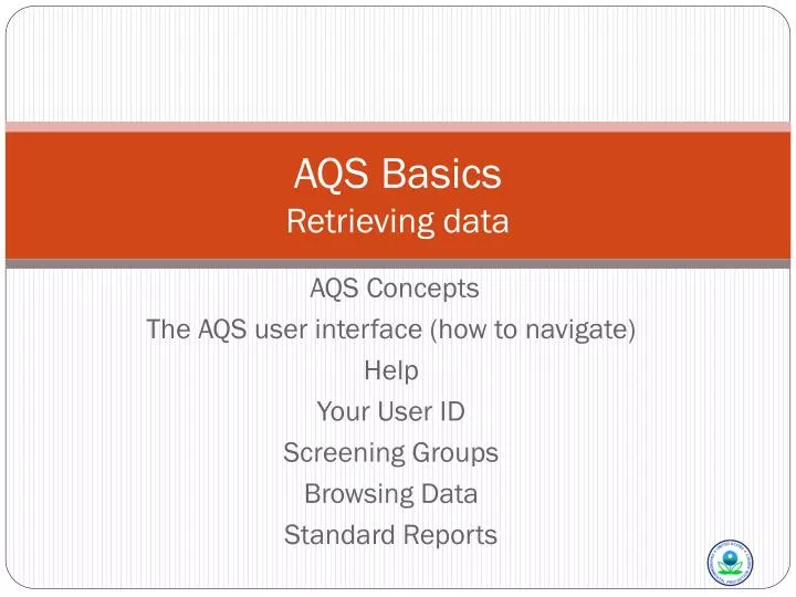 aqs basics retrieving data