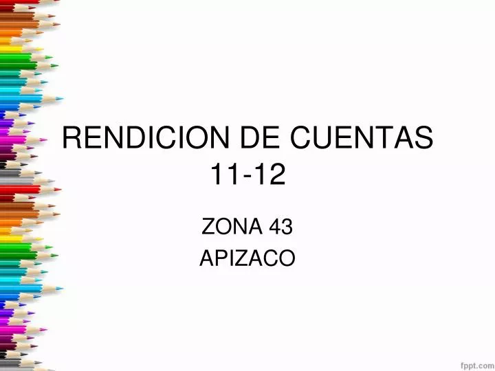 rendicion de cuentas 11 12