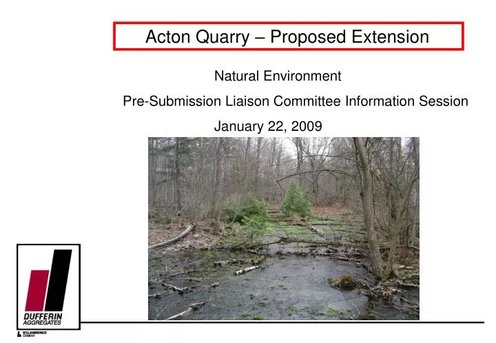acton quarry proposed extension