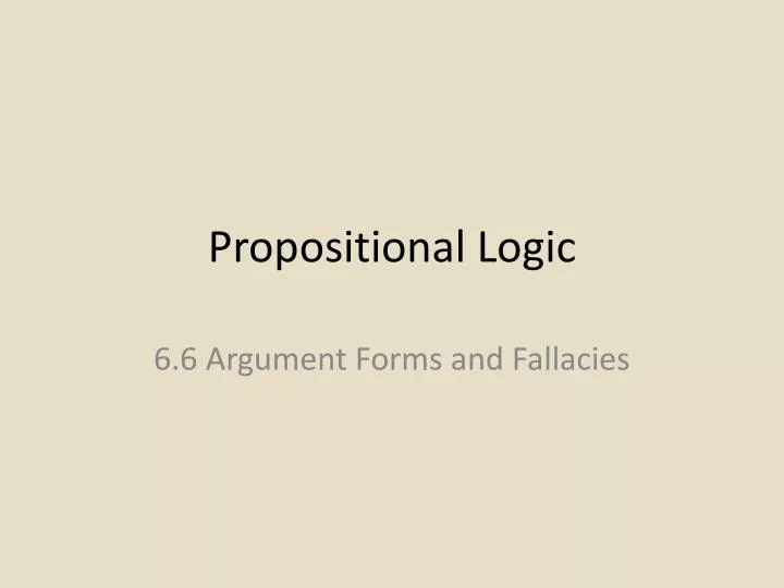 propositional logic