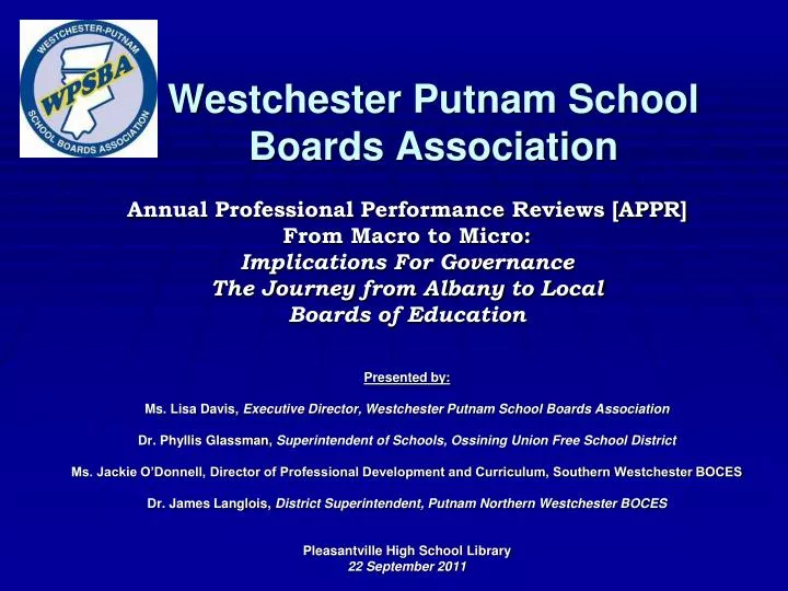 westchester putnam school boards association