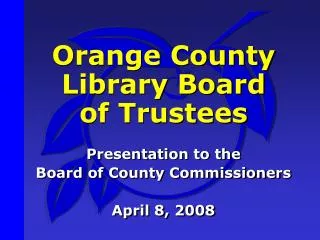 Orange County Library Board of Trustees