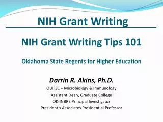 NIH Grant Writing