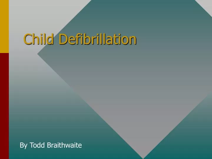 child defibrillation