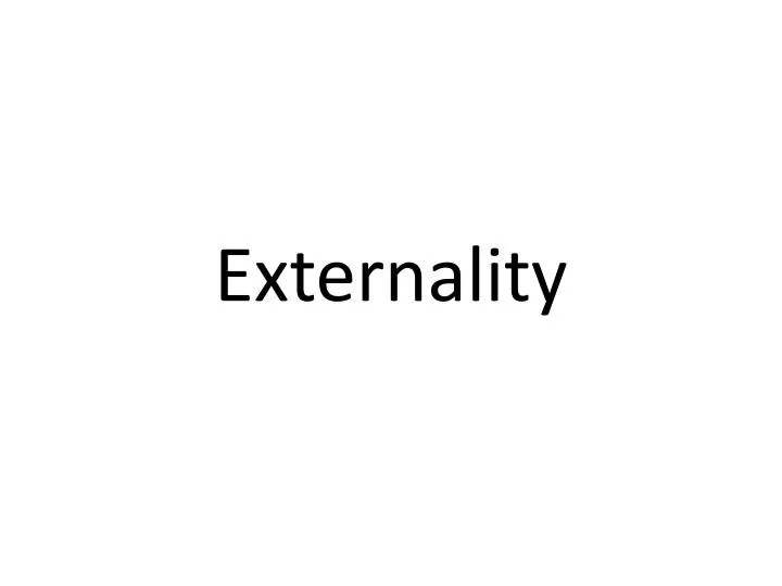 externality