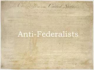 Anti-Federalists