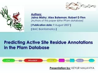 Predicting Active Site Residue Annotations in the Pfam Database