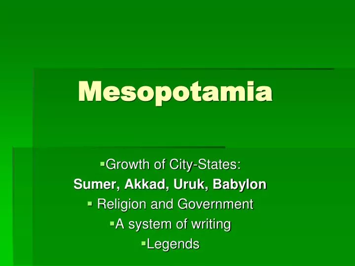 mesopotamia