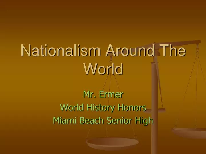 nationalism around the world