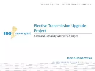 Elective Transmission Upgrade Project