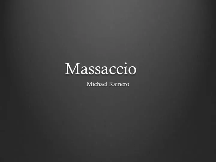 massaccio