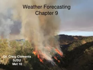 Weather Forecasting Chapter 9
