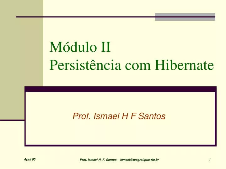 m dulo ii persist ncia com hibernate