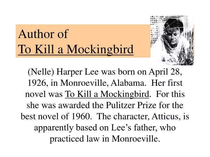 author of to kill a mockingbird